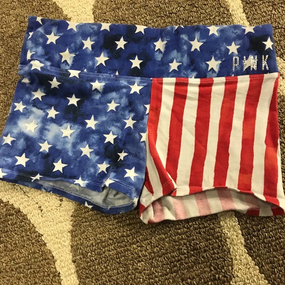 Red White & Blue Yoga Shorties